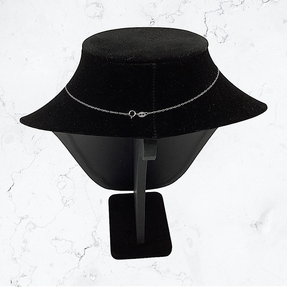 Bella Luce Sterling Silver Diamond Anchor Pendant Necklace - Picture 7 of 7